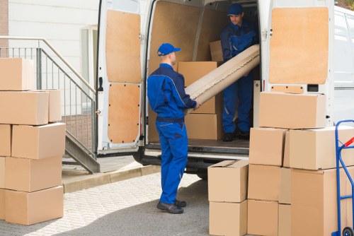 Man and van vehicle ready for a local move in Harlesden