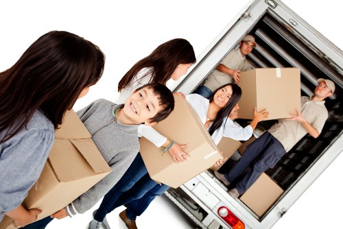 Removal team helping with a home move in Harlesden