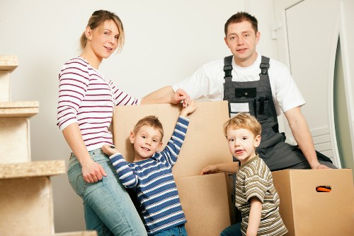 Local movers organising packing and unpacking for a business move