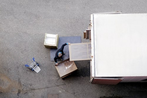 House removals team planning a move in Harlesden street