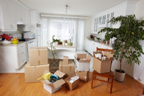 Commercial moving team preparing a business relocation in Harlesden