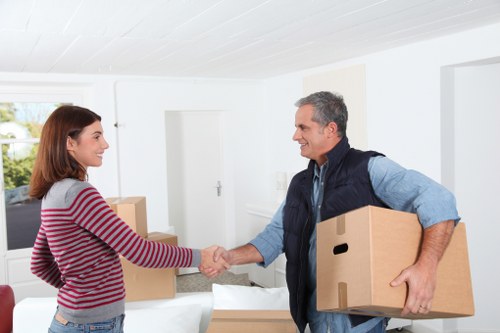 A local office relocation team coordinating a business move