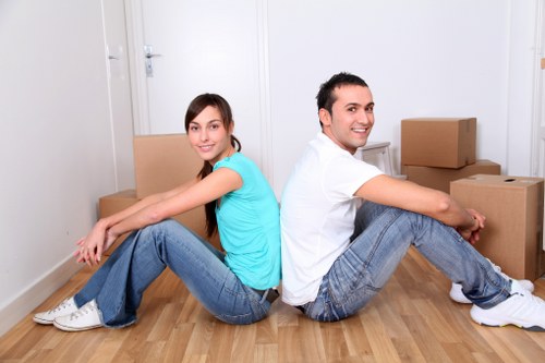 Securely loaded van prepared for safe transport